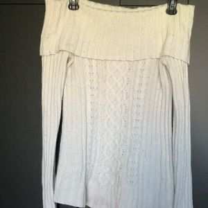 Ivory off the shoulder sweater